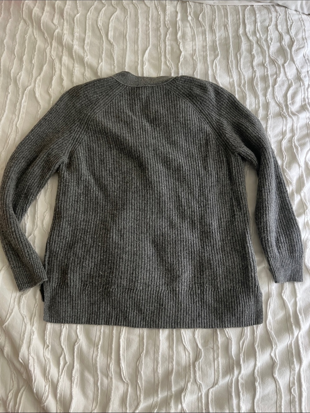 Madewell V-Neck Ribbed Button Sweater - Picture 6 of 9